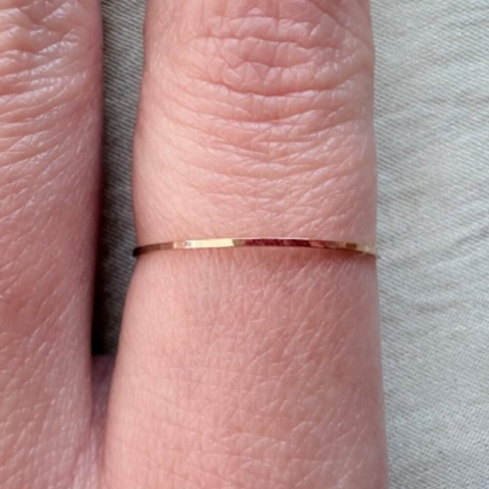 Catbird Threadbare Gold Stacking Ring